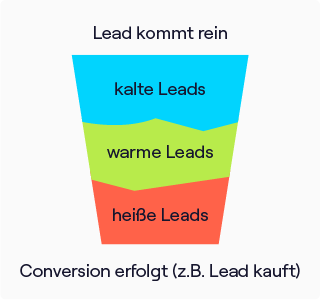 Infografik zu Leads und Conversions